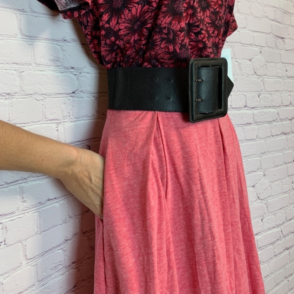 New SOFT LuLaRoe Madison full Skirt box pleats, POCKETS high waisted XS 2 - 4